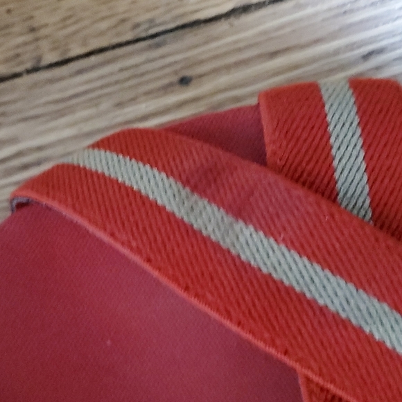 Target brand Merona red & cream ladies wedge sandal, size 11 - Picture 7 of 8